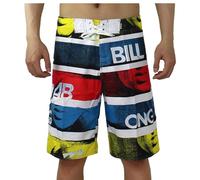 BIKETAFUWY Bañador para hombre largo de gran talla, para surf, piscina, natación, bermuda larga, verano, secado rápido, short de playa, hombre, blanco, estampado, boardshort, bañadores, shorts y