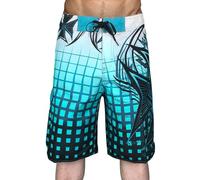 BIKETAFUWY Bañador para hombre largo de gran talla, para surf, piscina, natación, bermuda larga, verano, secado rápido, short de playa, hombre, blanco, estampado, boardshort, bañadores, shorts y