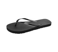 BIKETAFUWY Chanclas Sandalias Mujer, Sandalia Slip-On Poner, Zapatos Nu-Pies Entre-Dedos, Brida fina, Suela Texturada | Playa, Piscina, Ducha, Casa, Vacaciones, Relajación, Ocio Verano, 01 negro