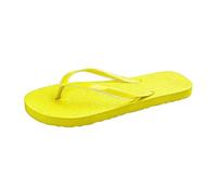 BIKETAFUWY Chanclas Sandalias Mujer, Sandalia Slip-On Poner, Zapatos Nu-Pies Entre-Dedos, Brida fina, Suela Texturada | Playa, Piscina, Ducha, Casa, Vacaciones, Relajación, Ocio Verano, 01 amarillo