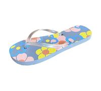 BIKETAFUWY Chanclas Sandalias Mujer, Sandalia Slip-On Poner, Zapatos Nu-Pies Entre-Dedos, Estampado Flores, Brida Transparente | Playa, Piscina, Ducha, Casa, Vacaciones, SPA, Ocio Verano, 01 gris