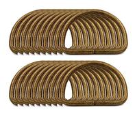 BIKICOCO 5.1 cm Hebilla de anillos en D de metal - No soldado - para coser bricolaje y Bolso - Bronce - 20 Piezas