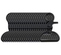 BIKICOCO - Broche de perno giratorio, clips de gancho de gatillo, cierre de mosquetón, con ojal giratorio de 2,5 cm, negro - 20 piezas