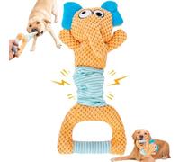 BIKIISEN Juguetes chirriantes para perros, juguetes de peluche para perros, juguetes interactivos para perros de tira y afloja, juguetes masticables duraderos para perros con chirriador y papel