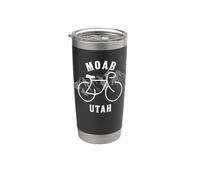 Biking Moab Utah gráfico Vaso térmico de acero inoxidable de doble pared