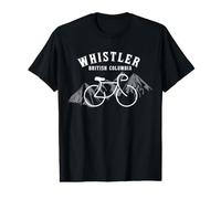 Biking Whistler Vancouver British Columbia Canadá gráfico Camiseta gráfica económica