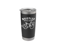 Biking Whistler Vancouver British Columbia Canadá gráfico Vaso térmico de acero inoxidable de doble pared