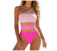 Bikini Abdominoplastia En Bikini Bikinis Mujer 2026 Push Up para Mujer Sólido Traje De Baño De Playa Push Up con Tirantes S Estampados Conjunto Triangular Cintura Alta Traje Baño