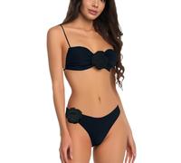 Bikini con Relleno Mujer Bikinis Mujer 2026 con Bikini Set For Women Plus Size Bathing Suit Tank Swimsuit Mid Waist Deep V Neck Wide Straps Mesh Back Braga Negro Talle Swimming (Black XL)