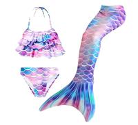 Bikini Cosplay Bañadores Niños 3 Piezas Traje de baño Traje de baño de niñas Trajes de Niña Trajes de Baño Mujer Piezas Playa Tankini Niña 4-13 Años (5-Blue, 4-5 Years)