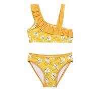 Bikini de Piolín para Niña - Color Amarillo - Talla 4 Años - Tejido de Secado Rápido - Bikini con Cintura Elástica - Producto Original Diseñado en España