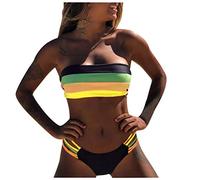 Bikini Deportivo Mujer Verano Tanga Cintura Baja Trajes BañO Tirantes Desmontable Conservador Talle Vientre Plano BañAdores Piezas Original Surf Vikinis Resistente Agua Salada