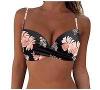 Bikini Ganchillo Mujer Traje De BañO Talle Alto Chicas Bikini Traje De BañO Copa D Mujeres En Vestido De BañO Sexis Mujer Negra Bikini Trikinis para Disimular Barriga Bikinis Altos para Gorditas