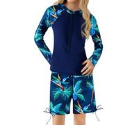 Bikini Manga Larga Camiseta Surf Mujer Bañador Aquagym Traje De Baño Short Ropa Proteccion Solar Natacion 2 Piezas Fato Banho Trikinis 2026 Piscina Chaqueta Neopreno Elástico Trajes Talla Grande XS