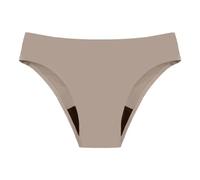 Bikini Menstrual Flujo Abundante Bragas Mujer Adolescente Niña Cintura Media Color Sólido Bragas Menstruales sin Costuras Invisible Seamless Antiodor Antifugas Elástico Cómodo Muy Transpirables