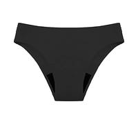 Bikini Menstrual Mujer Baño Traje de Baño Mujer Reductores Braguita de Color Sólido Deportivo Verano Menstrual Tankinis Arena Surf Bañador Beachwear (Negro,L)