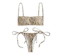 Bikini Mujer Bañador Tanga Estampado Dos Piezas Bikinis 2024 Cómodas Micro Tangas Cintura Baja Sexy Verano