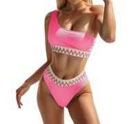 Bikini Mujer Braga Alta Traje De Baño Mujer 2 Piezas Bikinis 2025 Brasileño Fato Banho Mulher Modelador El Chico Que Me Gusta No Es Un Ropa Playa para Gorditas Palabra Honor Bronceador Menstrual