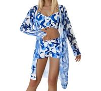 Bikini Mujer de Baño 2 Piezas Sexy Sin Costura Verano Traje De Baño para De Dos Piezas Talle Alto Vikinis para Mujeres