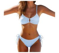 Bikini Mujer Dos Piezas Bikini Deportivo Bañadores Deportivos Cuello En V Y Tanga Bikinis De Dos Piezas Surf Vikinis Bikinis Reductor Barriga Bañador con Laterales para Playa y Piscina