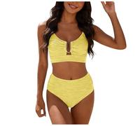 Bikini Mujer Dos Piezas Bikini Deportivo Mujer Push Up Sexy Bañador Halter Baño De Natacion Bañadores Deportivos Laterales del Bikinis Set Estampado Ropa De Playa Traje Baño