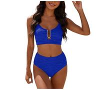 Bikini Mujer Dos Piezas Bikini Deportivo Mujer Push Up Sexy Bañador Halter Baño De Natacion Bañadores Deportivos Laterales del Bikinis Set Estampado Ropa De Playa Traje Baño