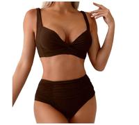 Bikini Mujer Dos Piezas Bikinis Mujer Braga Alta Push Up Bañadores Reductores Barriga Bikini Cintura Alta Ropa De Playa Traje De Baño Bikinis Sets Talla Grande