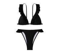 Bikini Mujer Dos Piezas Reductor, Conjunto Bikini Mujer Deportivo, Bikinis con Volantes Estilo Coreano Un Elegante Y Puro Deseo BañO Playa Y Viquinis Conjuntos De Bikinis Traje De BañO 2 Piezas