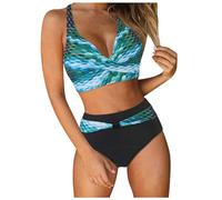 Bikini Mujer Dos Piezas,Talla Grande Vikinis Ajustable Piezas Ropa de Baño Swimwear Reductor Estampado Conjuntos Bikinis Brasileño Diseño Playa y Piscina para Vacaciones en la#Z