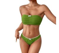 Bikini Mujer Top Pechos Grandes: Volante Impreso Traje de Baño de Una Pieza Volantes De Dos Piezas Cintura Alta Cintura Alta Traje de Baño Cuello V Traje de Baño Bikini de Cintura Alta Traje de Baño