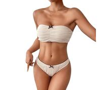 Bikini Mujer Top Pechos Grandes y Cintura Alta Traje de Baño Cuello V Traje de Baño Bikini de Cintura Alta Traje de Baño con Volantes Estampado Traje de Baño de Una Pieza Volantes Dos Piezas Cintura