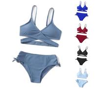 Bikini Niña Bañador Bebe Traje De Baño Niña Conjunto De Bikini Dos Piezas Sets Tankini Ropa Playa Modernos Y Hermosos para Playa Surf Vacaciones Verano 5-13 Años