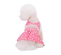 Bikini para Perro, Traje de baño para Mascotas, Traje de baño de Flores para Perrito de Verano, Ropa para Gato, Cachorro, Perros pequeños (pequeños, Lunares Rosas)