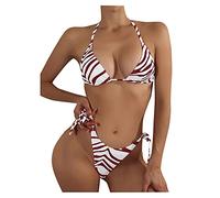 Bikini Pecho Grande Bikinis Que No Dejan Marca Traje de Baño Mujeres Beachwear Bikini Brazini Set de Vendas Swimswears Tankinis Set Bikinis Deportivos Mujer Tanga Mujer 2026 (Brown M)