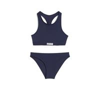 Bikini PUMA con espalda cruzada para niña, Ropa, Azul, 14 Y