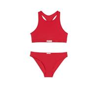 Bikini PUMA con espalda cruzada para niña, Ropa, Rojo, 6 Y 6 Y