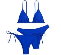 Bikini Push Up Mujer, Bañador Mujer Talla Grande, Maillots De Bain Tendance Pour Femmes Ensemble Tankini Maillot De Bain Trois PièCes Polyvalent La DéTente DéTails De Cravate éLéGants Ensemble Bikini