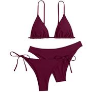 Bikini Push Up Mujer, Bañador Mujer Talla Grande, Maillots De Bain Tendance Pour Femmes Ensemble Tankini Maillot De Bain Trois PièCes Polyvalent La DéTente DéTails De Cravate éLéGants Ensemble Bikini