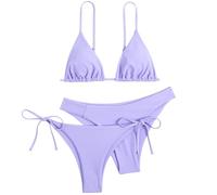 Bikini Push Up Mujer, Bañador Mujer Talla Grande, Maillots De Bain Tendance Pour Femmes Ensemble Tankini Maillot De Bain Trois PièCes Polyvalent La DéTente DéTails De Cravate éLéGants Ensemble Bikini