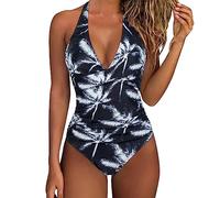 Bikini Reductor Pecho Mujer Tallas Grandes Mujer Conjunto de Bikini para Traje de Baño Una Pieza Traje Baño Playa Bañador Rojo Bañador Natacion (White M)