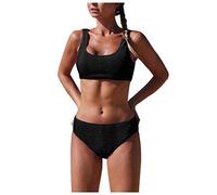 Bikini Sexy Traje De BañO De Moda Sexy con Tirantes SóLidos NatacióN Y Vacaciones Conjunto De Bikini