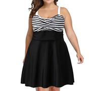 Bikini Superior Negro Trajes De Baño De Dos Piezas para Mujer Tankini con Tiro Y Detalles Volantes para Entrenamiento Y Natación Bañadores Natacion Mujer Bañador Natacion (White, XXXL)