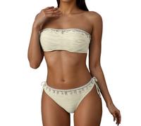 Bikini Talla Grande Mujer Bikini Braga Alta Reductor Pecho Tankini Ropa De Baño Sin Tirantes Bronceador Cintura Reductora El Chico Que Me Gusta No Es Un Copa E Bañadores Palabra Honor Conjunto 2