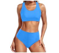 Bikini Talla Grande Mujer Push Up - Bikinis Mujer Deportivo Brasileño Reductores Traje De Baño 2 Piezas Biquini Sexy Swimwear con Relleno BañAdores Top und Braga Alta Culotte Natacion Playa Piscina