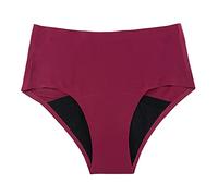 Bikini Tanga,Ropa Interior Menstrual De Talle Negra para Mujer, Parte Inferior De Traje De BañO De Cintura Media De BáSica Retro (Rd2, L)