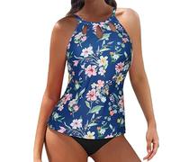 Bikini Top 40 con Escote para Mujer, Trajes de Baño con Estampado Floral Bikini Models, Jn, XXL