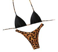Bikini Y Bañador a Juego Pareja Bikini Reductores Cuello Poco Fluor Algodón Proteccion Lateral Lazos Crochet Neopreno Brillante Sport Clasicos Negras Sweet Mejores Bano Trikini