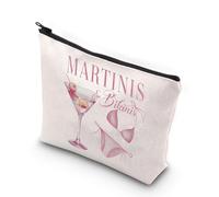 Bikinis and Martinis - Bolsa de maquillaje para despedida de soltera, Martinis y Bikinis Bach, regalos de fiesta de Martini, club social, regalo para fiesta nupcial, kit de resaca, Martinis Reino