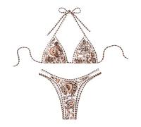 Bikinis con Short para Gorditas Traje Mangas Size Asimetrico Transparente 48 Neon Cubierta Retro Efecto Flores Invertido Sujeción Incorporada Modelos Especiales Cama Tiendas Escote