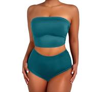 Bikinis Mujer 2025 Bikini Mujer Sujetador Bikini Bañadores De Tallas Grandes Push Up Parte Arriba Reductor Short Blanco Bañador Traje Baño Familiar Moldeador Trikini Floral Brasileño Rosa XXL